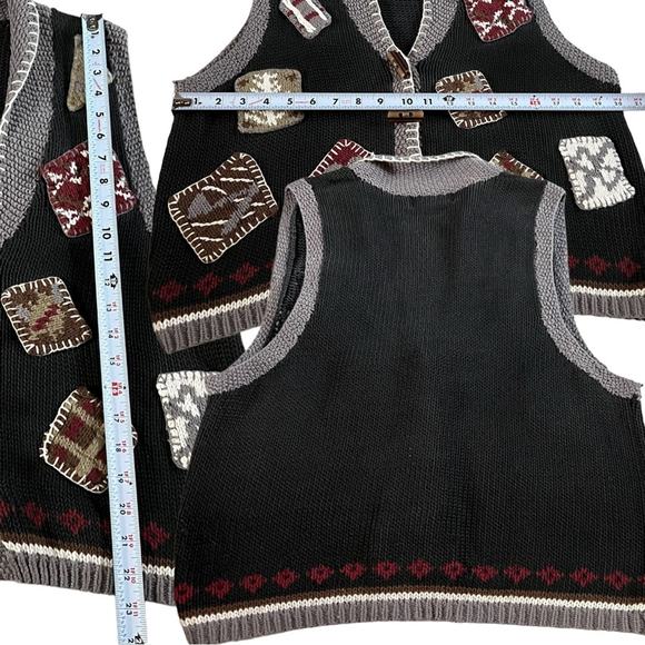 Hunt Club Patchwork Vest Sz M - Picture 4 of 5